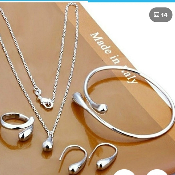 4 pc sterling silver set BLOWOUT OVERSTOCK - Picture 1 of 1